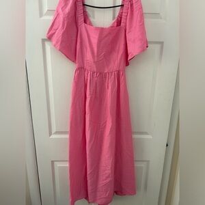 Pink cut out dress